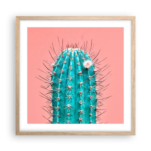 Plagát v ráme zo svetlého duba - Len pozeraj - 50x50 cm