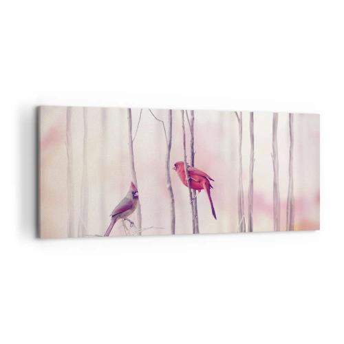 Obraz na plátne - Príbeh ružového lesa - 120x50 cm