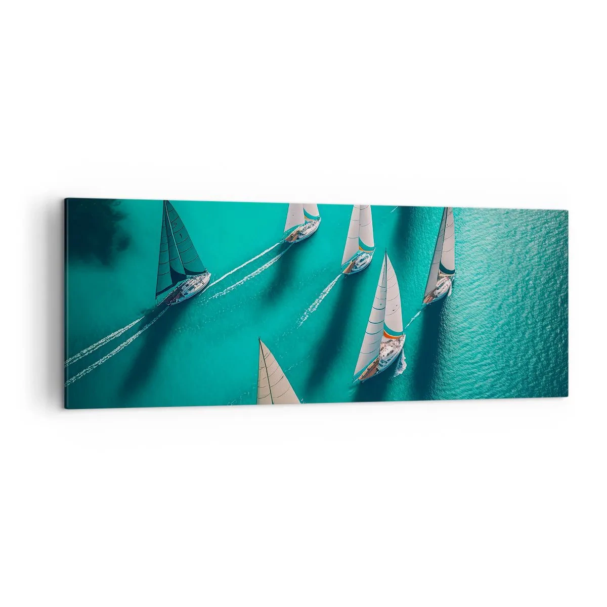 Obraz na plátne - Zápasenie s vetrom - 140x50 cm