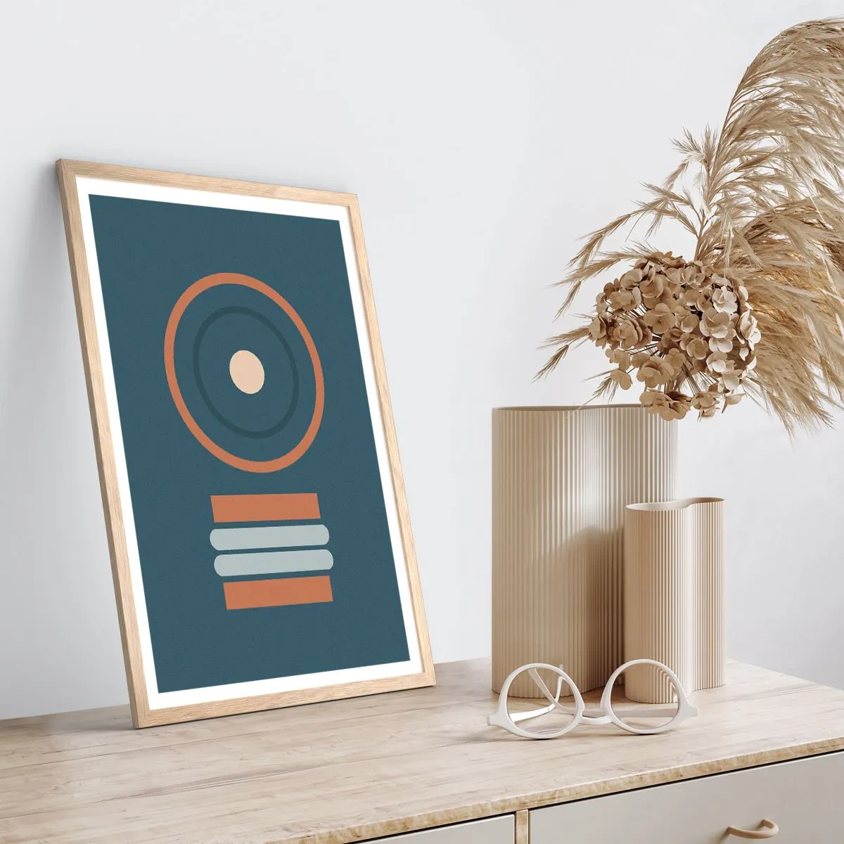 Plagát v ráme zo svetlého duba - Podstata vecí - 50x70 cm