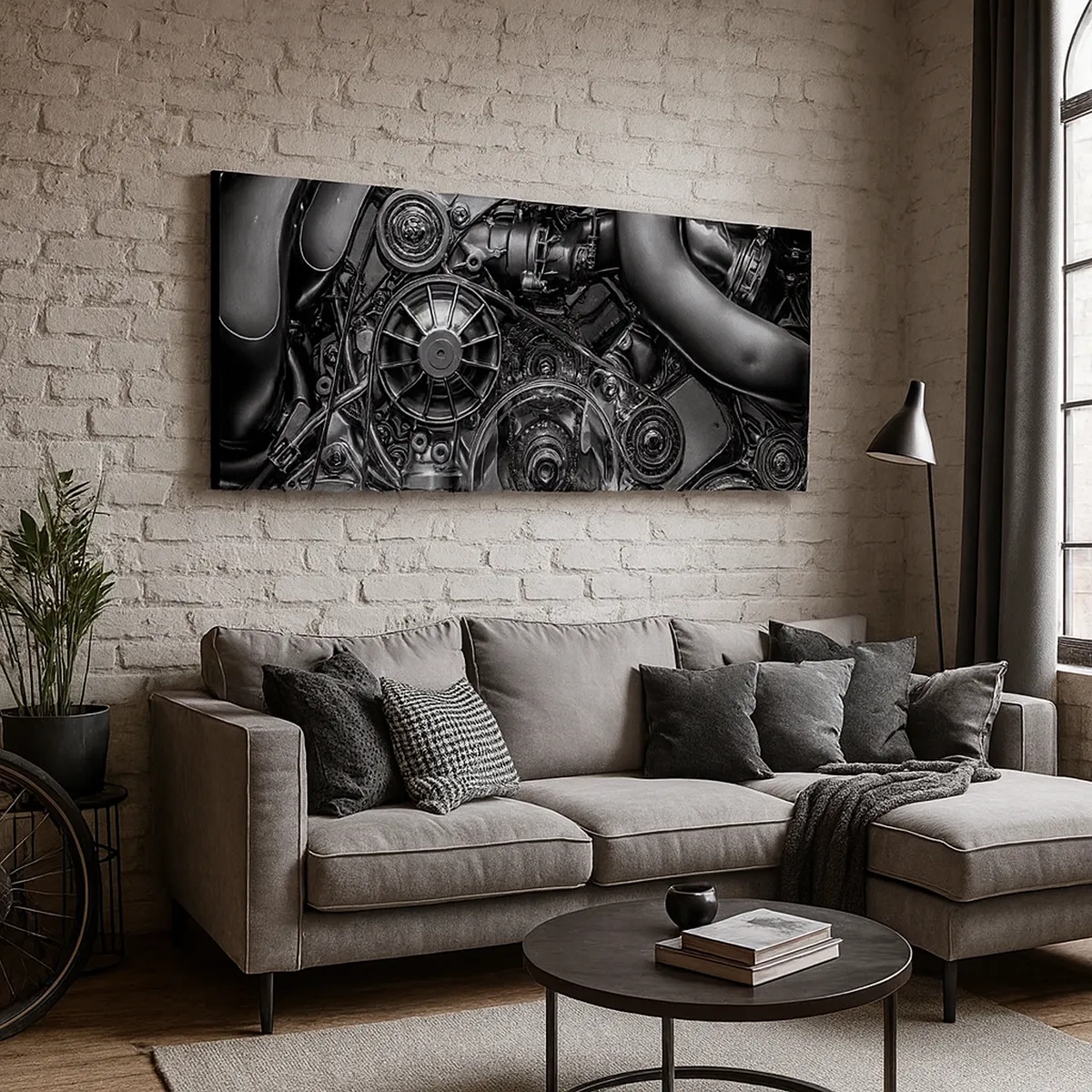 Obraz na plátne - Poézia mechaniky - 30x30 cm