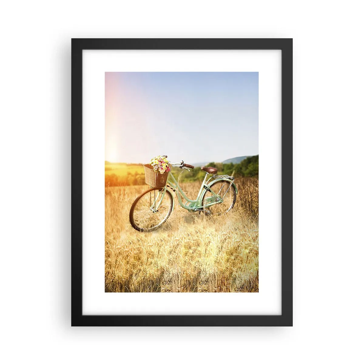 Plagát v čiernom ráme - Chvíľu tu zostanem - 30x40 cm