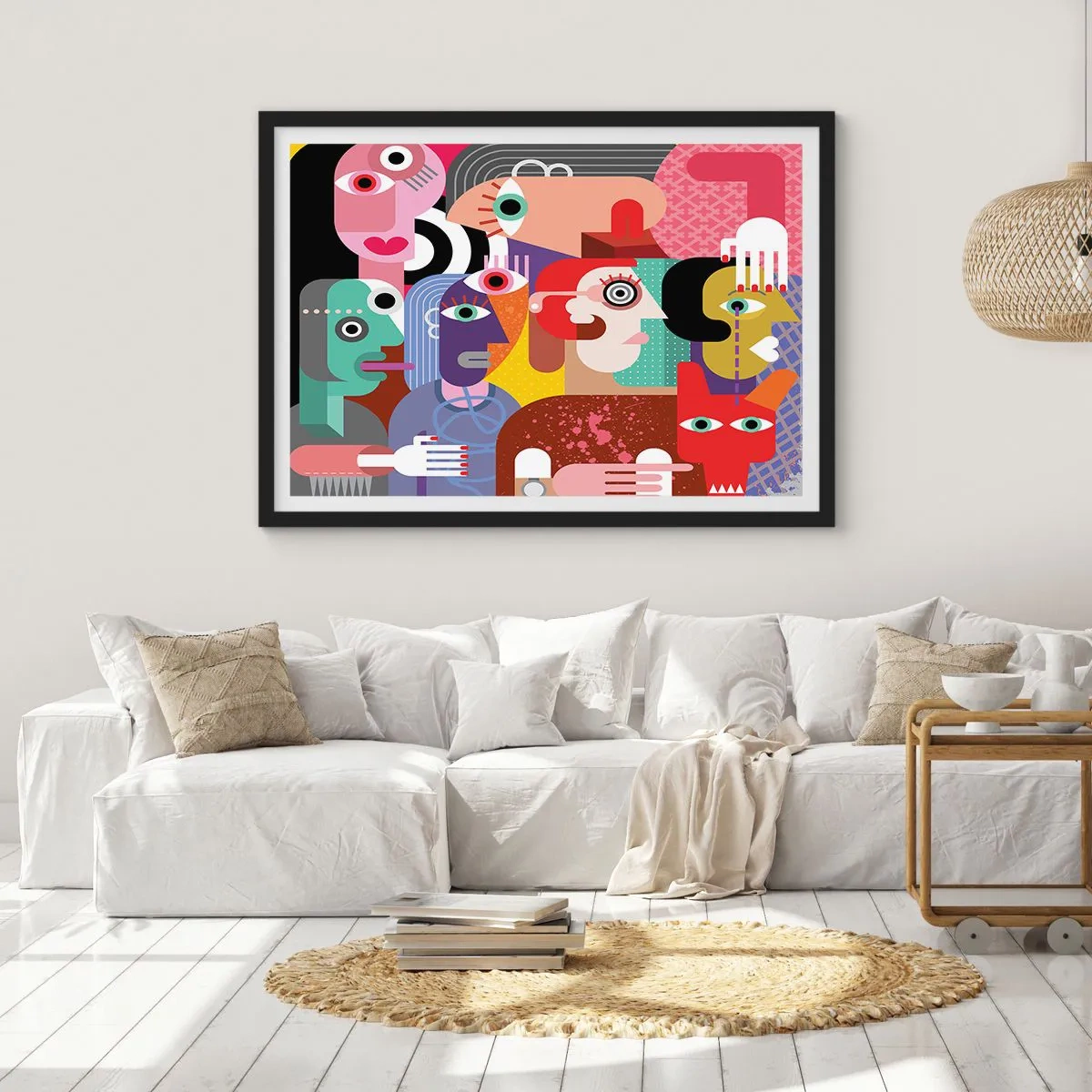 Plagát v čiernom ráme - My od pána Picassa - 40x30 cm