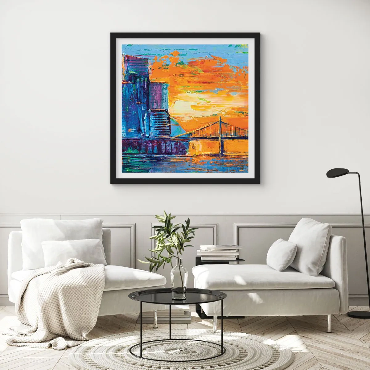 Plagát v čiernom ráme - Kultúra a príroda - 60x60 cm