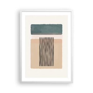 Plagát v bielom ráme - Všetko v poriadku - 50x70 cm