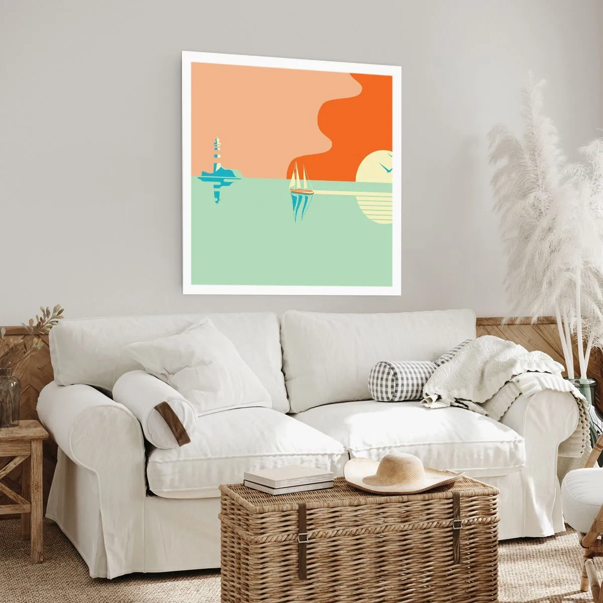 Plagát - Dokonalá morská krajina - 60x60 cm