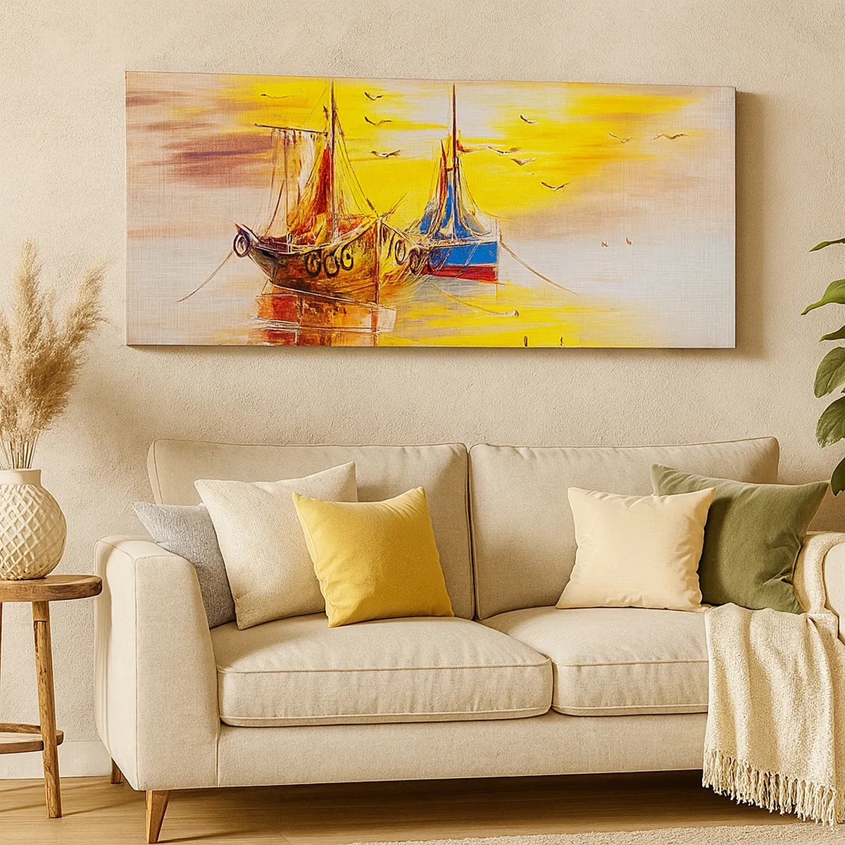 Obraz na plátne - Zaslúžený odpočinok v prístave - 30x30 cm