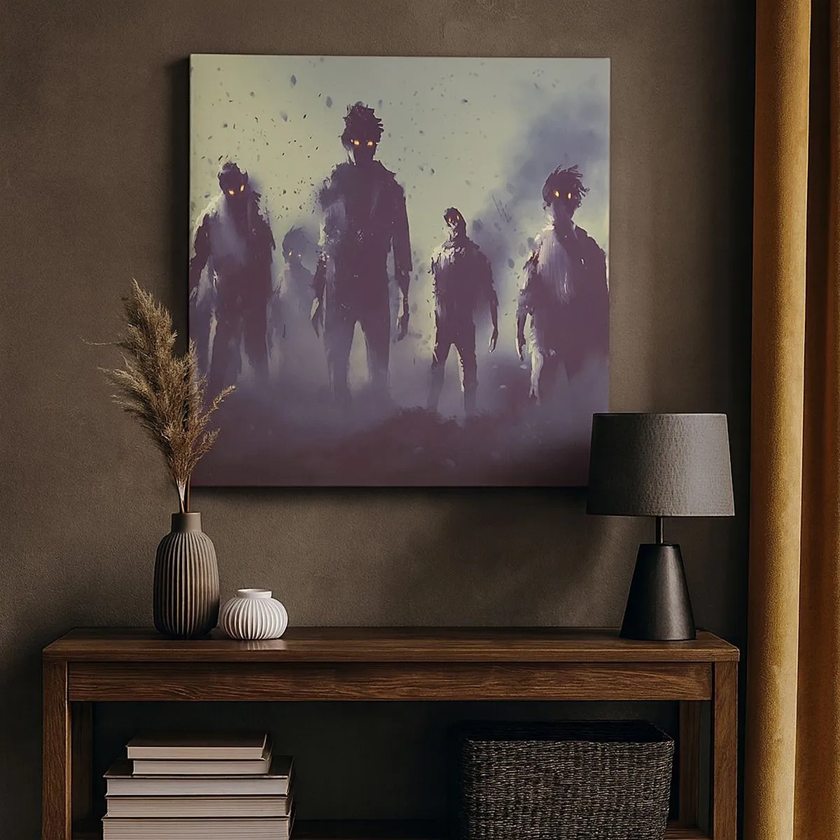 Obraz na plátne - Dávaj pozor! Prichádzajú - 30x30 cm