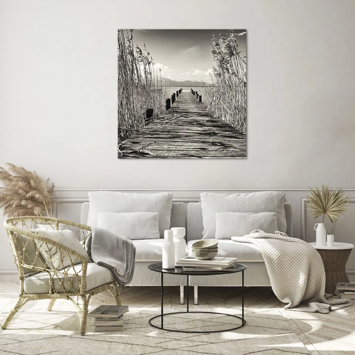 Obraz na skle - V ústraní tráv - 40x40 cm