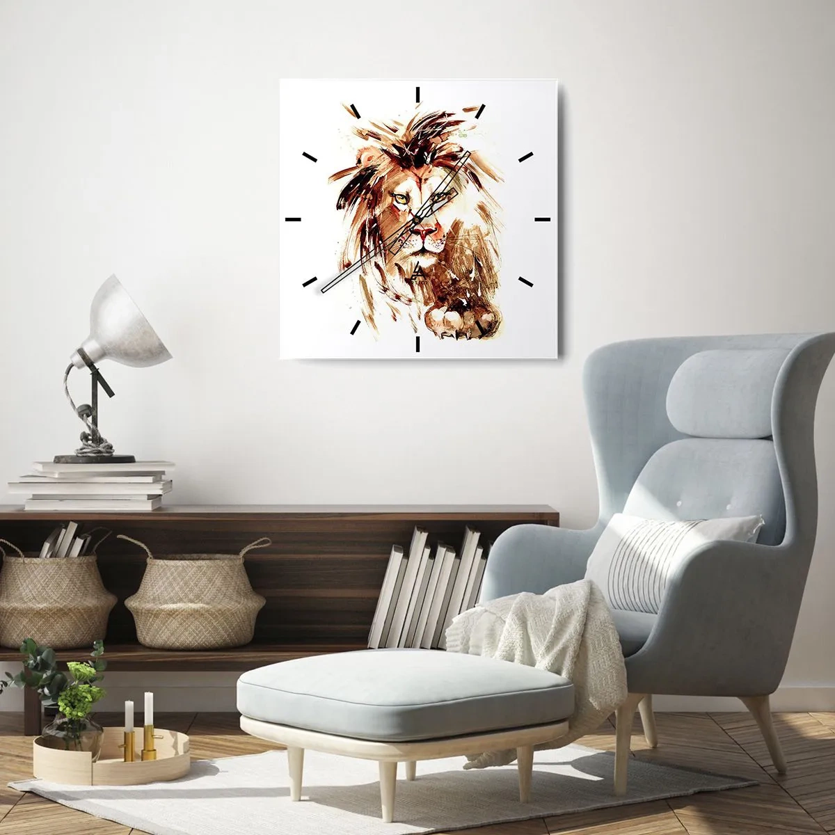 Nástenné hodiny - Sila a dôstojnosť - 30x30 cm