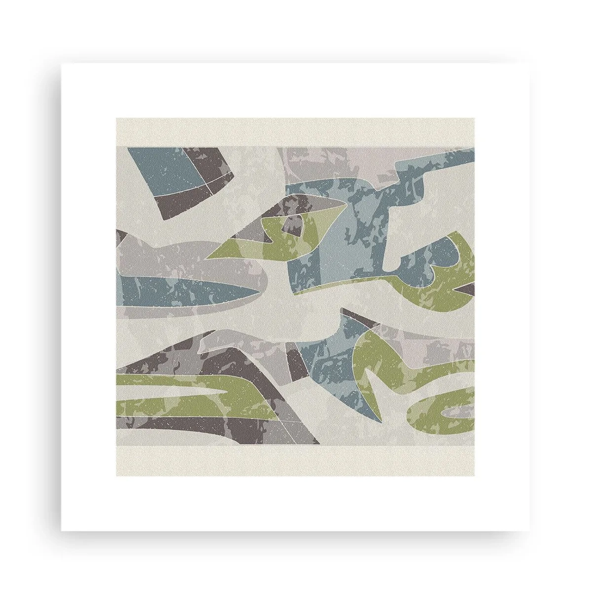 Plagát - Kompozícia za sklom - 30x30 cm