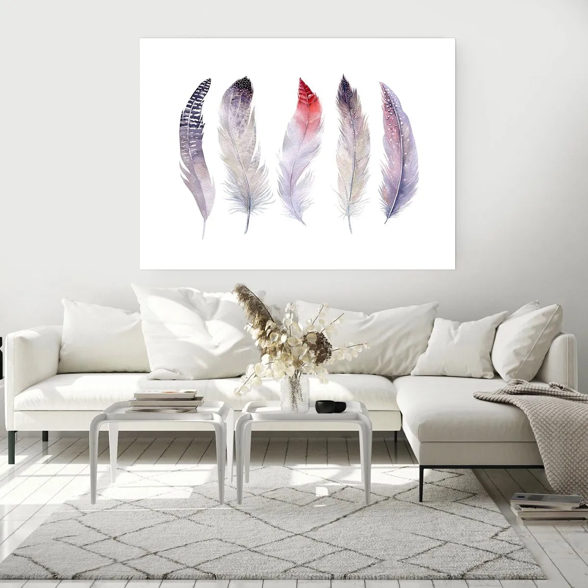 Plagát - Jemné ako rôznofarebná hmla - 40x30 cm