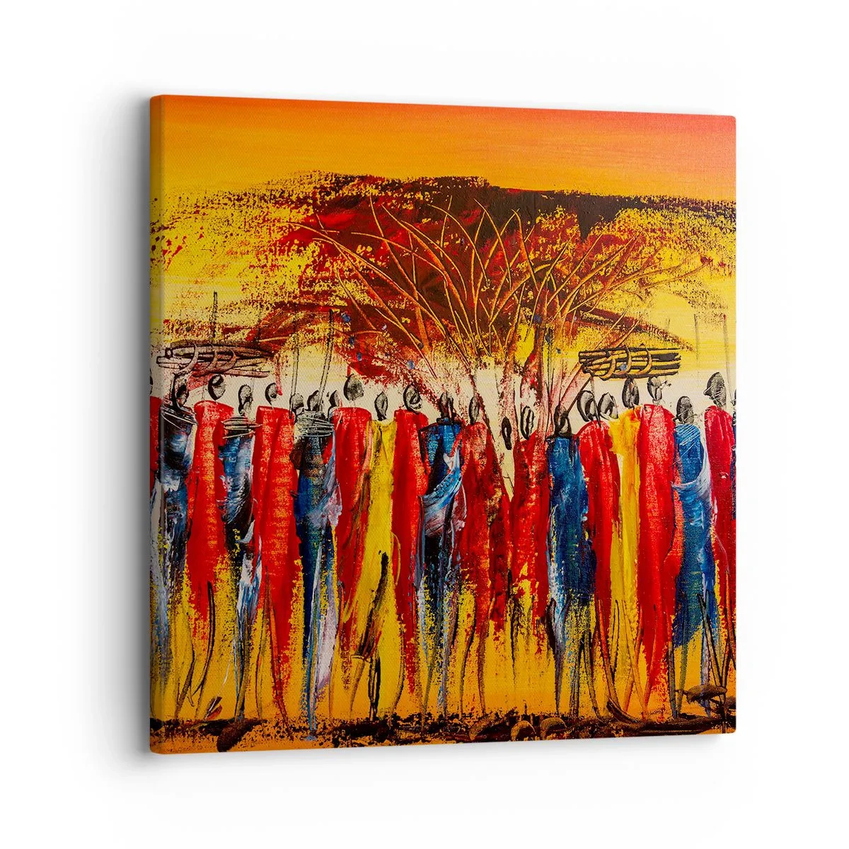 Obraz na plátne - Tam, tam, tam, tam idú - 30x30 cm