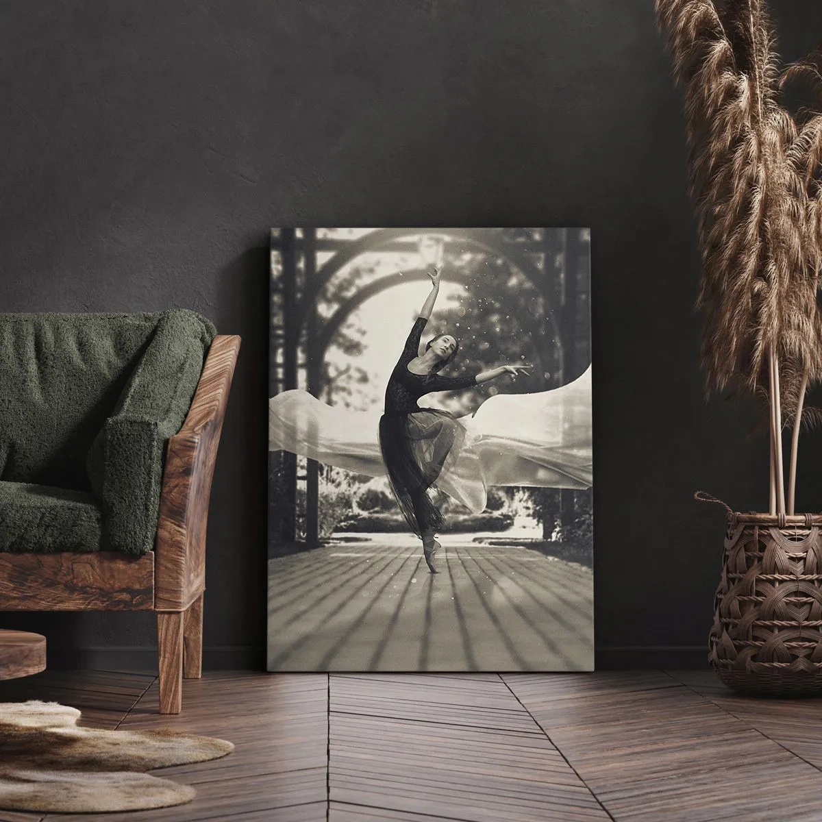 Obraz na plátne - Tanec ducha záhrady - 45x80 cm