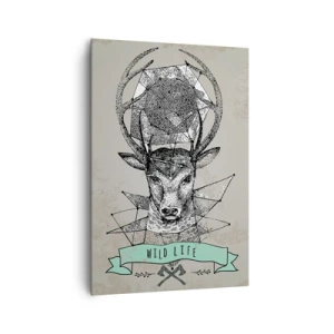 Obraz na plátne - Videnie sv. Huberta - 70x100 cm