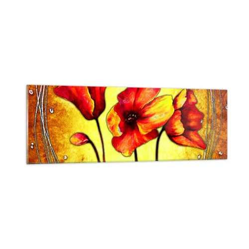Obraz na skle - V secesnej dekorácii - 90x30 cm