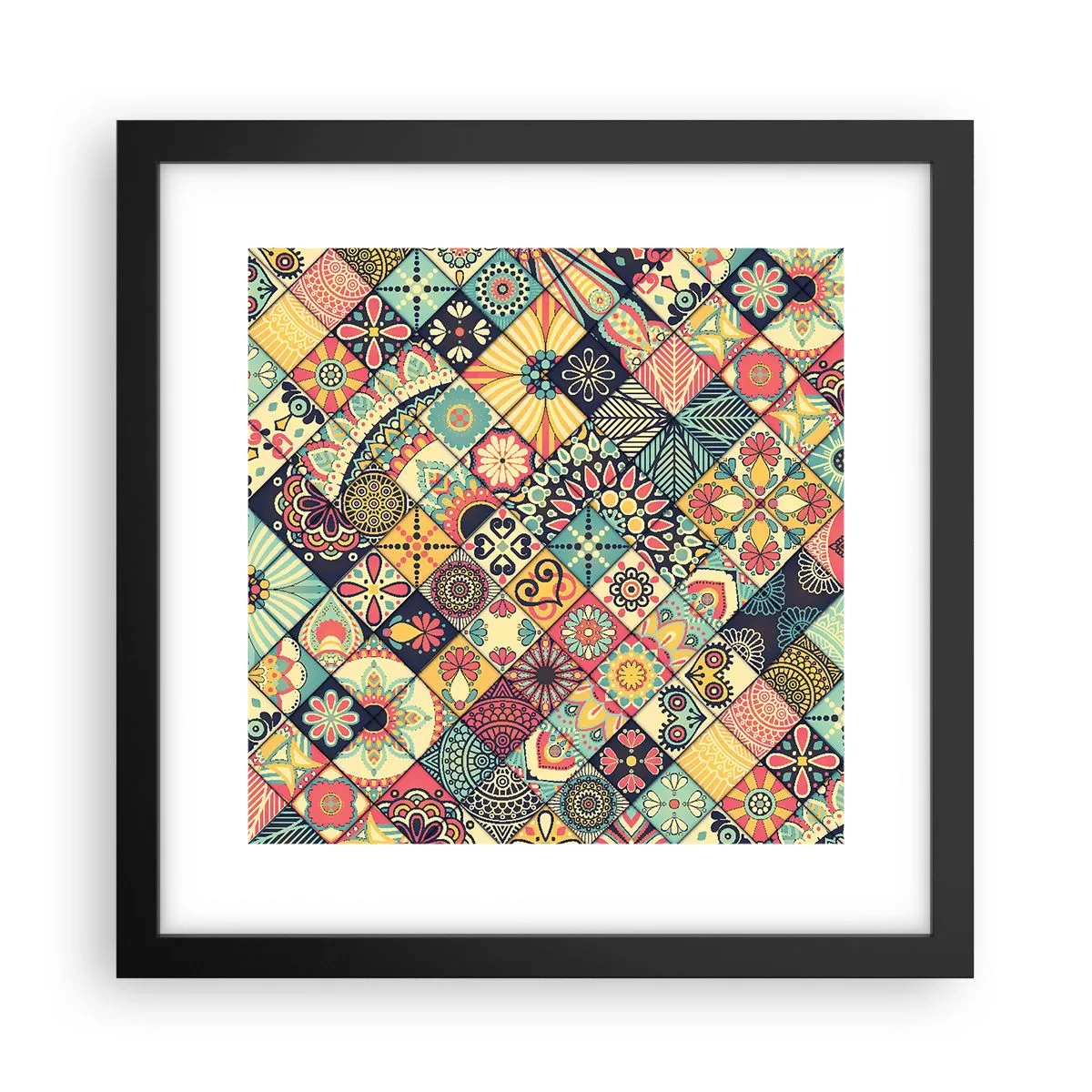 Plagát v čiernom ráme - Marocká vízia - 30x30 cm