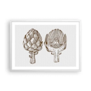 Plagát v bielom ráme - Hodiny anatómie - 70x50 cm