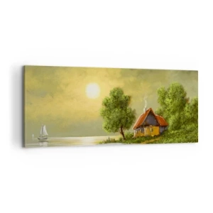 Obraz na plátne - Krásne, ako z obrázku - 100x40 cm