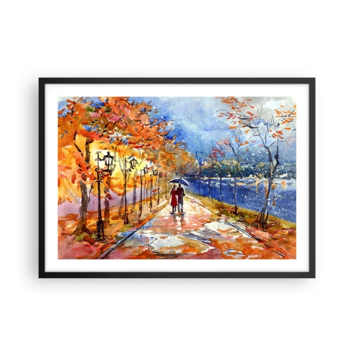 Plagát v čiernom ráme - Spoločne k hranici času - 70x50 cm
