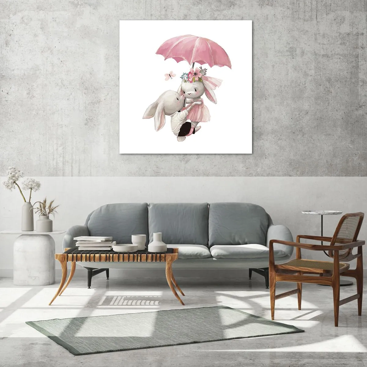 Obraz na skle - To je láska - 70x70 cm