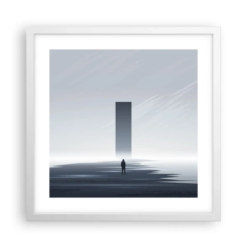 Plagát v bielom ráme - Príležitosť alebo hrozba? - 40x40 cm