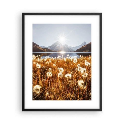 Plagát v čiernom ráme - Tvrdosť skál, mäkkosť tráv - 40x50 cm