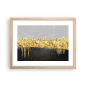 Plagát v ráme zo svetlého duba - Dovnútra a nahor - 40x30 cm