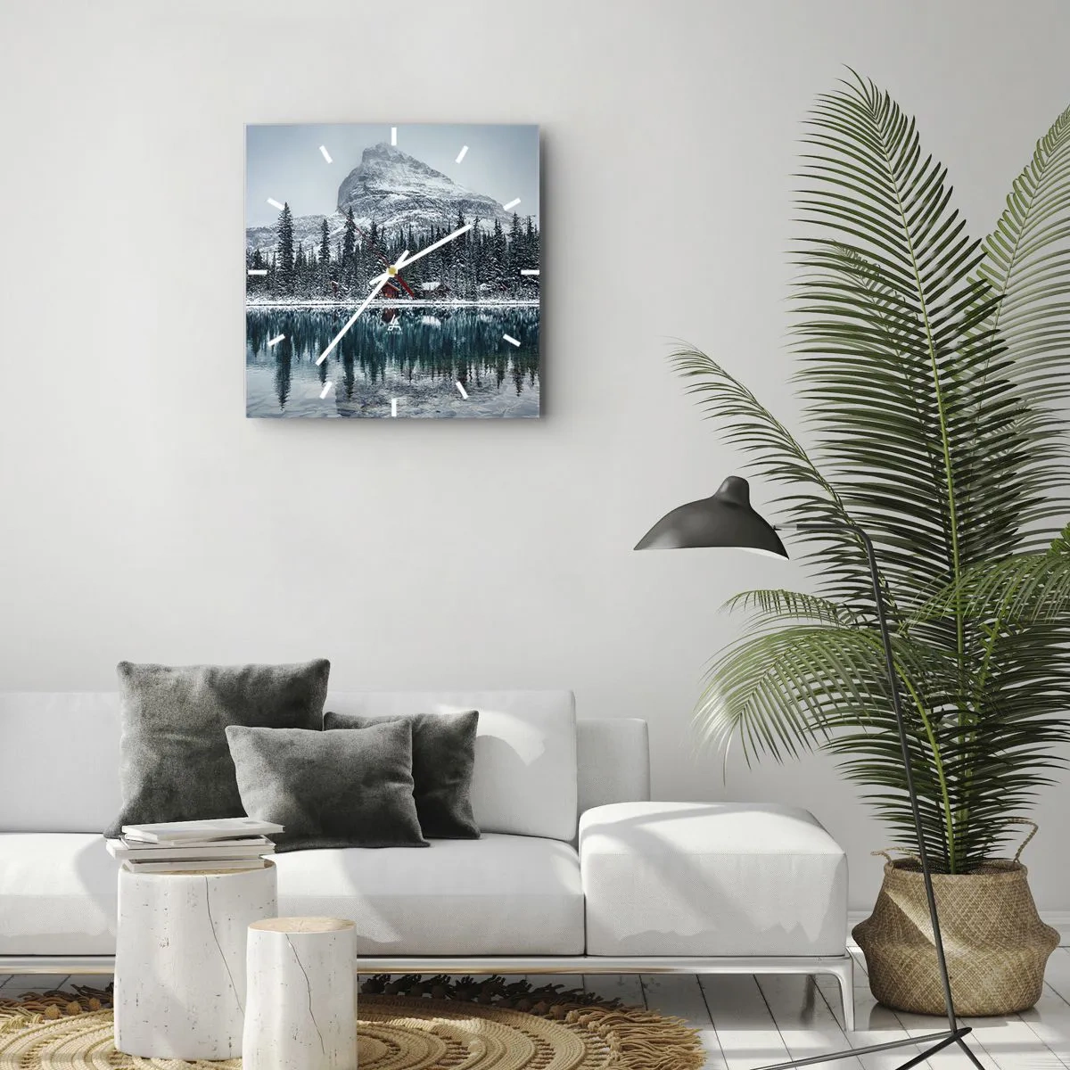 Nástenné hodiny - Kanadské útočisko - 30x30 cm