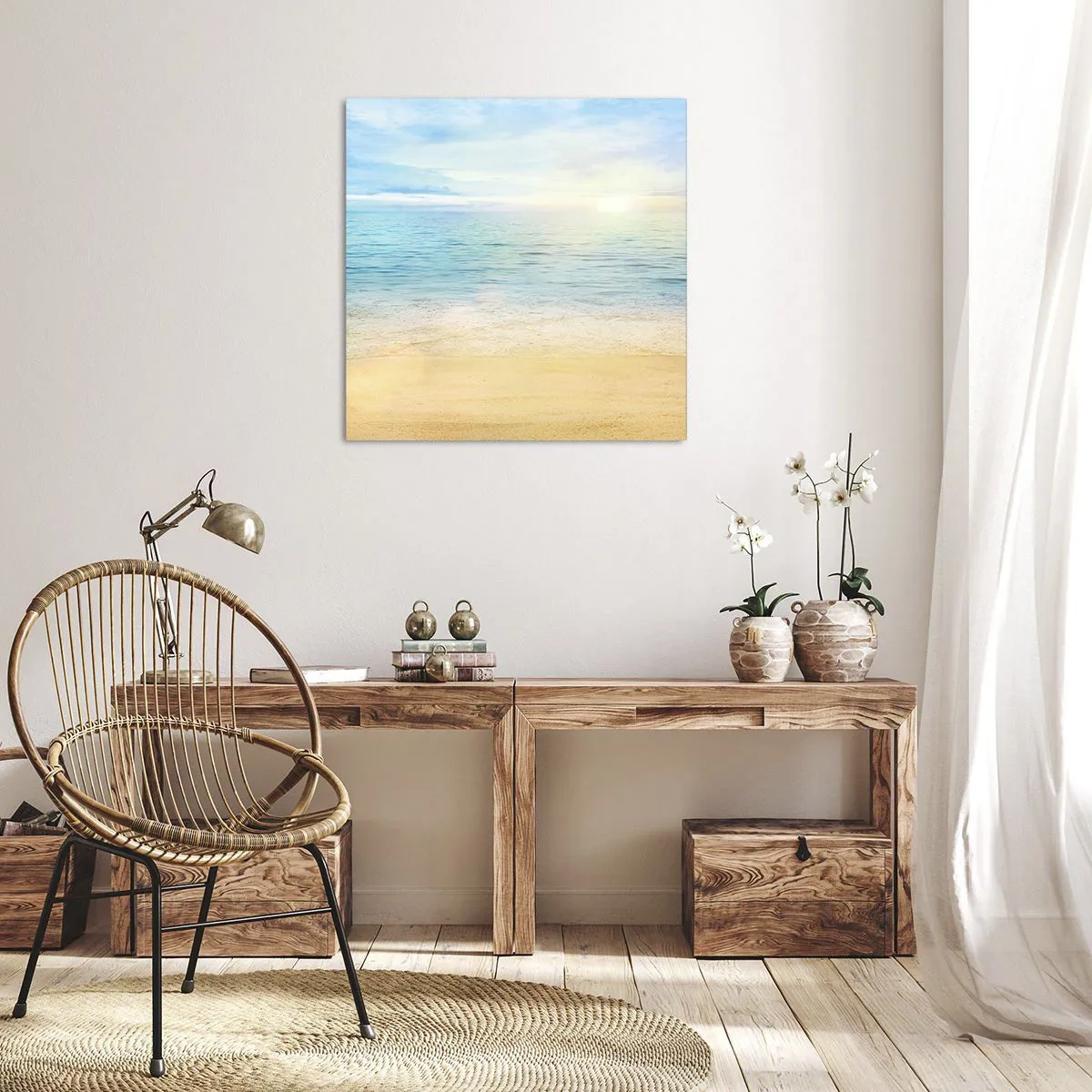 Obraz na plátne - Veľká modrá - 70x70 cm
