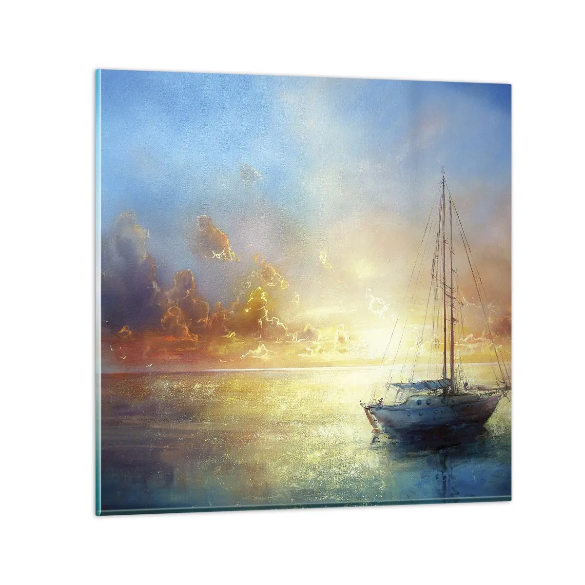 Obraz na skle - V zlatom zálive - 60x60 cm