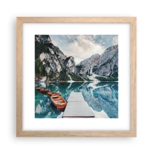 Plagát v ráme zo svetlého duba - Ukážeme vám krásu - 30x30 cm