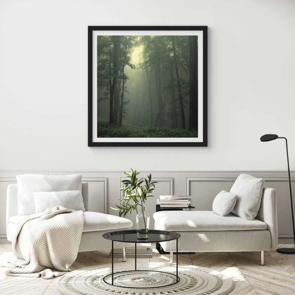 Plagát v čiernom ráme - Než sa prebudí - 60x60 cm