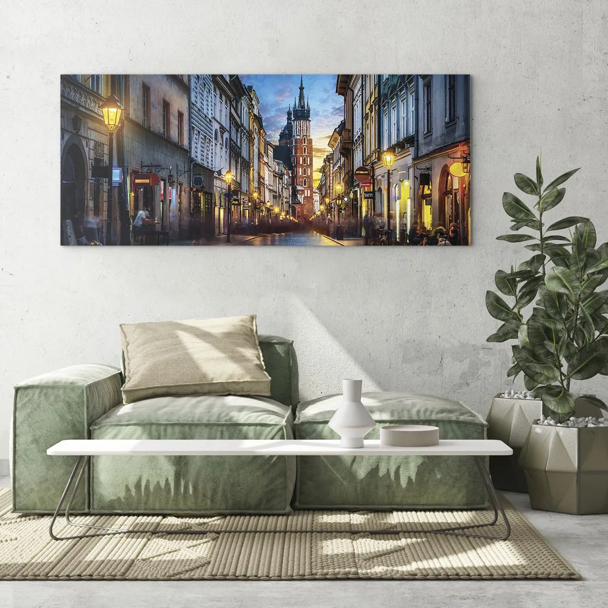 Obraz na skle - Krakovský pôvab - 100x40 cm