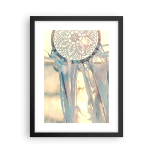 Plagát v čiernom ráme - Čipkový totem - 30x40 cm