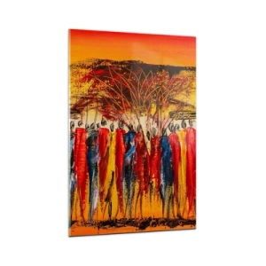 Obraz na skle - Tam, tam, tam, tam idú - 70x100 cm