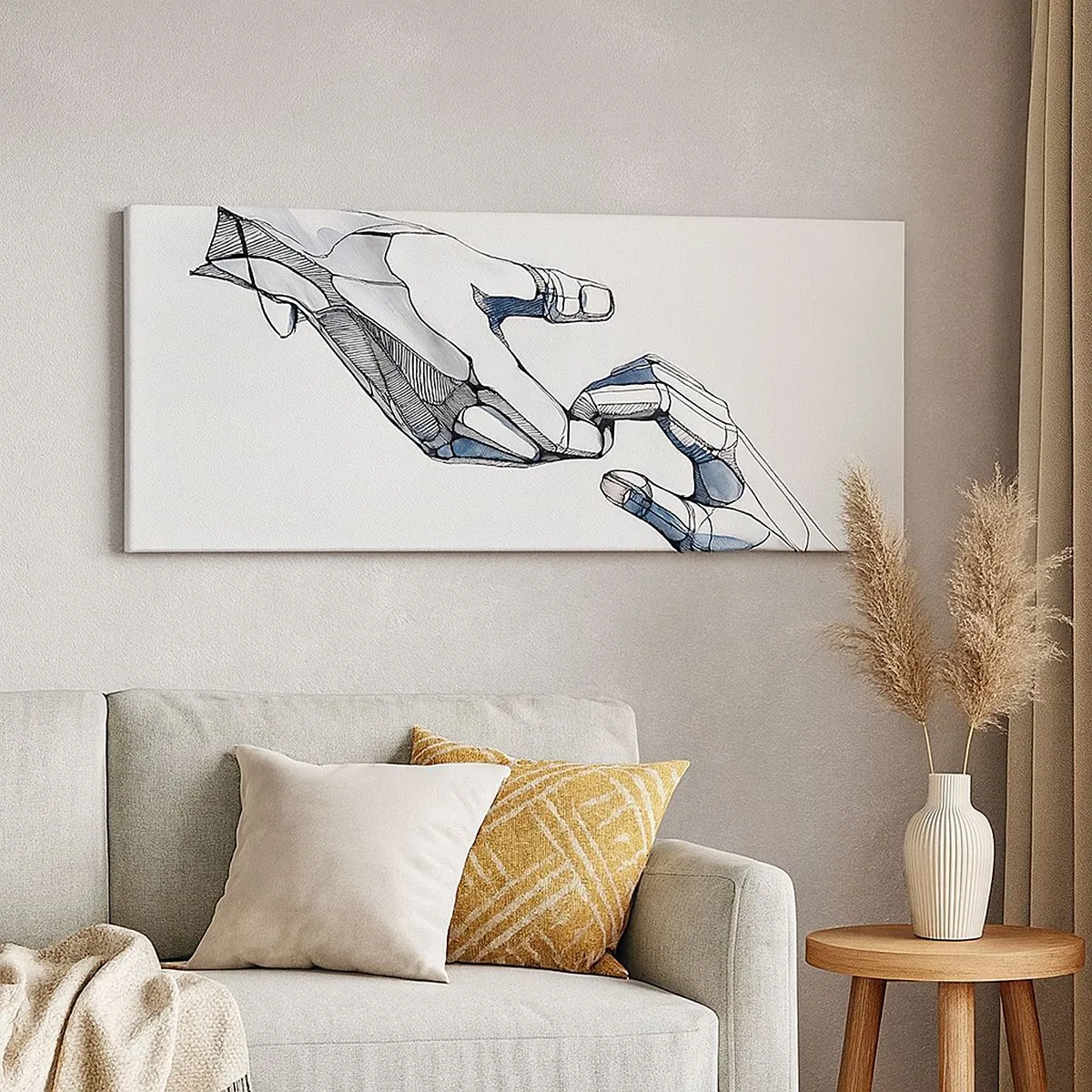 Obraz na plátne - Dobré gesto - 100x40 cm