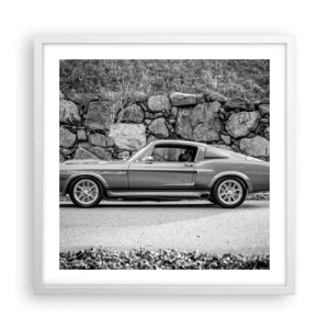 Plagát v bielom ráme - Legenda 60. rokov - 50x50 cm