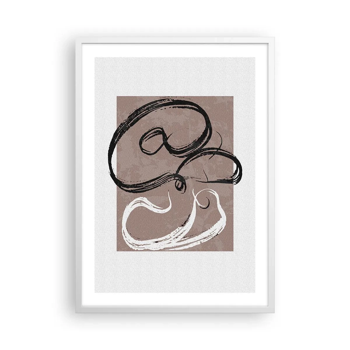 Plagát v bielom ráme - Kompozícia – hľadanie úplnosti - 50x70 cm