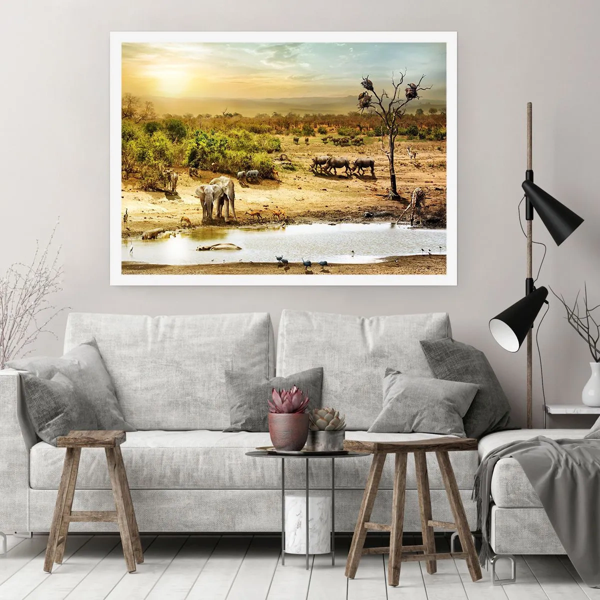 Plagát - „Z raja opäť pramenila rieka…“ - 100x70 cm