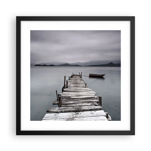 Plagát v čiernom ráme - Zajtra môžeš vyraziť - 40x40 cm