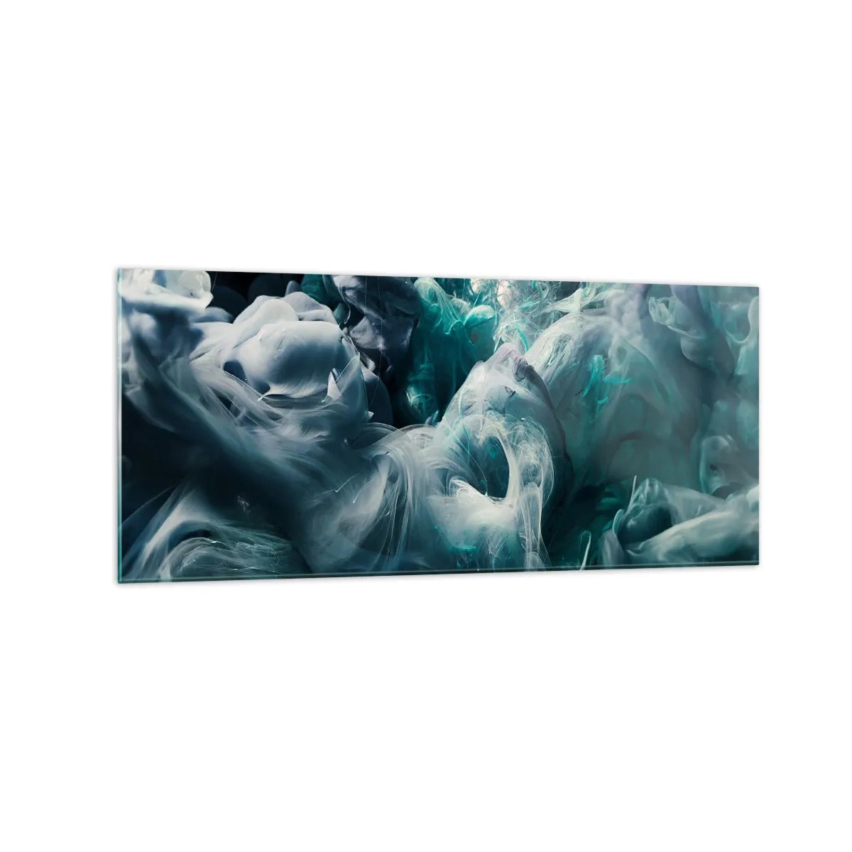 Obraz na skle - Pohyb farby - 120x50 cm