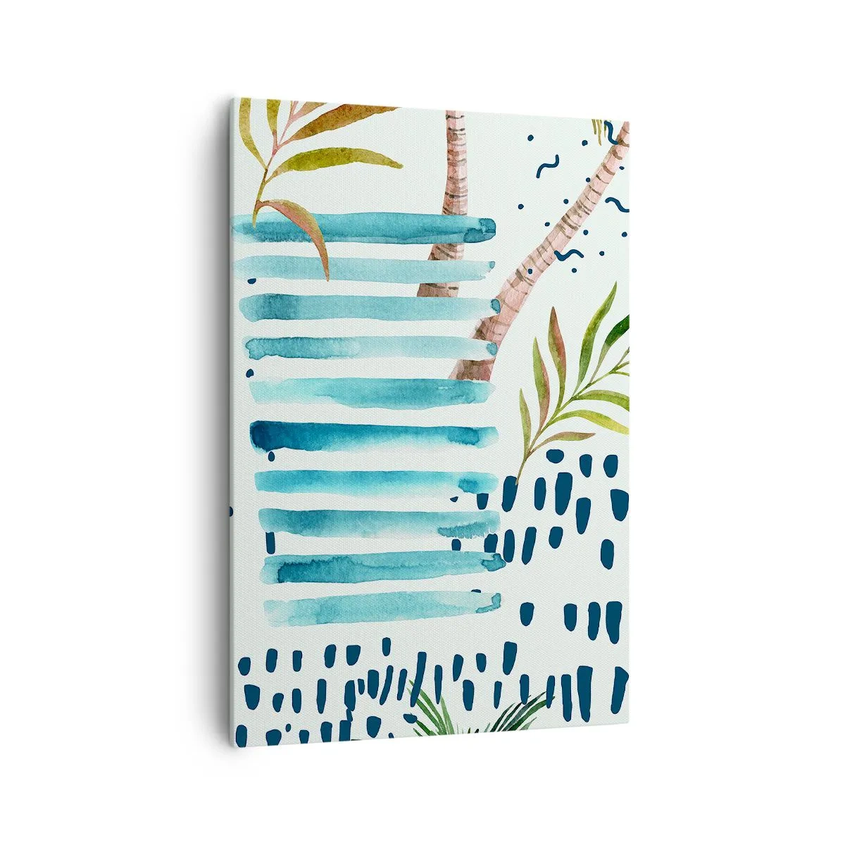 Obraz na plátne - Prázdniny pod palmami - 70x100 cm