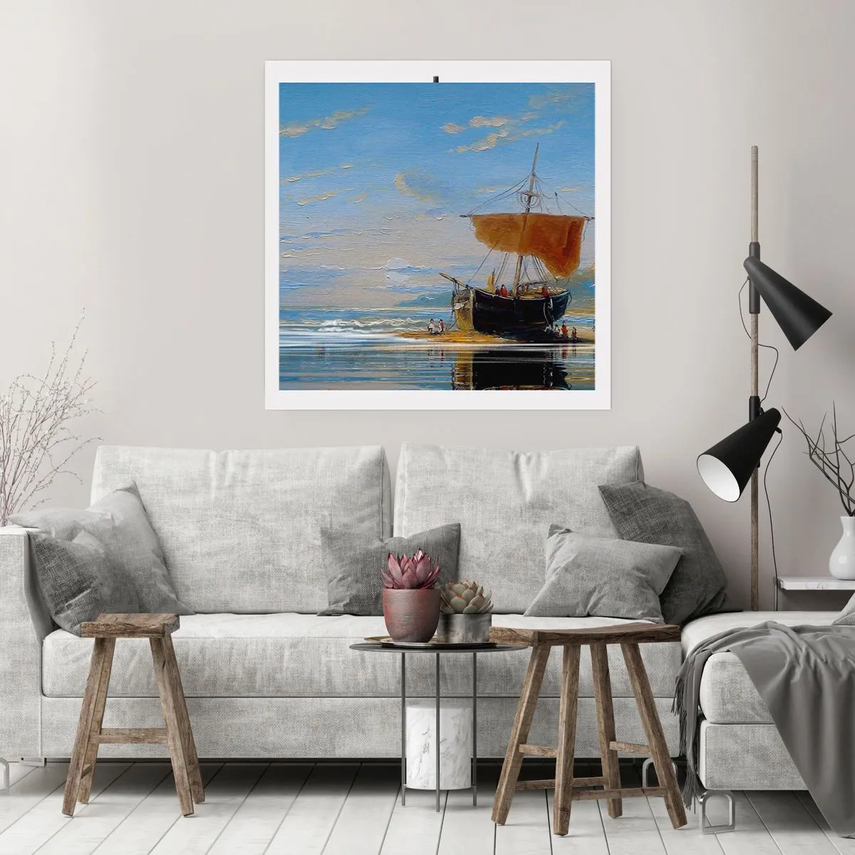 Plagát - Voda, zem, vzduch - 60x60 cm