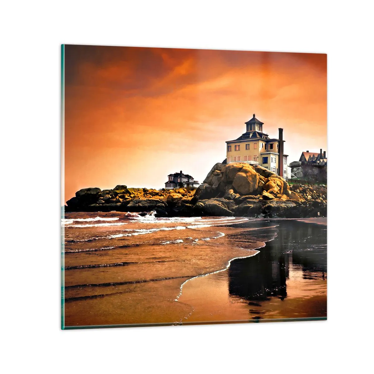 Obraz na skle - Elegancia západného pobrežia - 60x60 cm