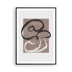 Plagát v čiernom ráme - Kompozícia – hľadanie úplnosti - 70x100 cm