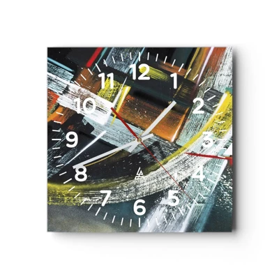 Nástenné hodiny - Energia pohybu - 40x40 cm