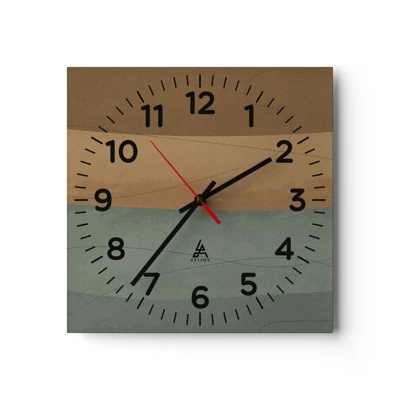 Nástenné hodiny - Horizontálna kompozícia - 30x30 cm
