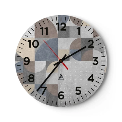Nástenné hodiny - Keramická fantázia - 30x30 cm