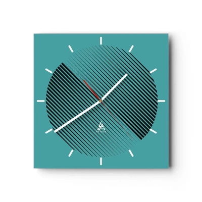 Nástenné hodiny - Kruh – geometrická variácia - 40x40 cm